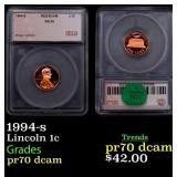 1994-s Proof Lincoln Cent 1c pr70 dcam SEGS