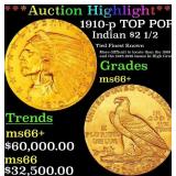 *Highlight* 1910-p Gold Indian Quarter Eagle TOP P