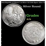 2023 Republic of Ghana 1 oz Silver 20 Cedis Space