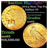 *Highlight* 1914-p Gold Indian Half Eagle Near Top