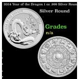 2024 Year of the Dragon 1 oz .999 Silver Round