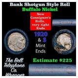 Buffalo Nickel Shotgun Roll in Old Bank Style 