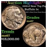 *Highlight* 1929-d Buffalo Nickel Near Top Pop! 5c