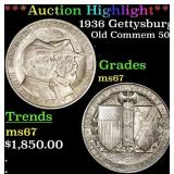 *Highlight* 1936 Gettysburg Old Commem Half Dollar