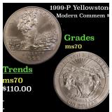 1999-P Yellowstone Modern Commem Dollar $1 ms70 SE
