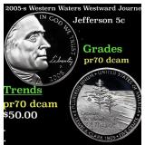 2005-s Western Waters Proof Jefferson Nickel Westw