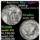 *Highlight* 1930-p Standing Liberty Quarter 25c ms