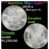 *Highlight* 1878-s Morgan Dollar $1 ms66 SEGS (fc)