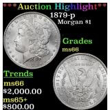 *Highlight* 1879-p Morgan Dollar $1 ms66 SEGS (fc)