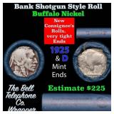 Buffalo Nickel Shotgun Roll in Old Bank Style 