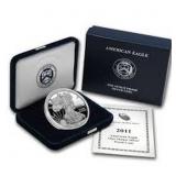 2011-w Silver Eagle 1 Oz Silver Proof In Original