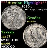*Highlight* 1939-s Walking Liberty Half Dollar 50c