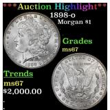 *Highlight* 1898-o Morgan Dollar $1 ms67 SEGS (fc)