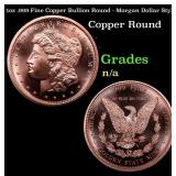 1oz .999 Fine Copper Bullion Round - Morgan Dollar