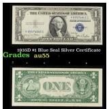 1935D $1 Blue Seal Silver Certificate Grades Choic