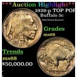 *Highlight* 1926-p Buffalo Nickel TOP POP! 5c ms68
