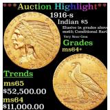 *Highlight* 1916-s Gold Indian Half Eagle $5 Choic