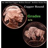 1oz .999 Fine Copper Bullion Round - Buffalo Nicke