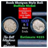 Buffalo Nickel Shotgun Roll in Old Bank Style 