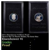 1971-s Eisenhower $1 Silver Proof "Brown Ike" In P