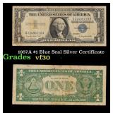 1957A $1 Blue Seal Silver Certificate Grades vf++
