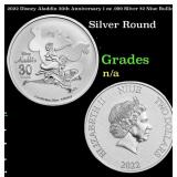 2022 Disney Aladdin 30th Anniversary 1 oz .999 Sil