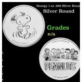 Snoopy 1 oz .999 Silver Round
