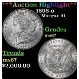 *Highlight* 1898-o Morgan Dollar $1 ms67 SEGS (fc)