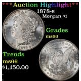 *Highlight* 1878-s Morgan Dollar $1 ms66 SEGS (fc)