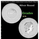 2023 Tuvalu 1 oz Silver James Bond Casino Royale C
