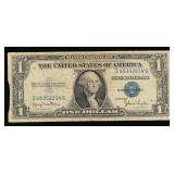1935D $1 Blue Seal Silver Certificate Grades vf++
