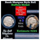 Buffalo Nickel Shotgun Roll in Old Bank Style 