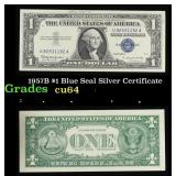 1957B $1 Blue Seal Silver Certificate Grades Choic