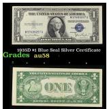1935D $1 Blue Seal Silver Certificate Grades Choic