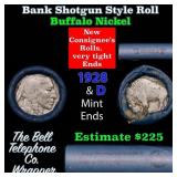 Buffalo Nickel Shotgun Roll in Old Bank Style 