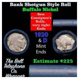 Buffalo Nickel Shotgun Roll in Old Bank Style 