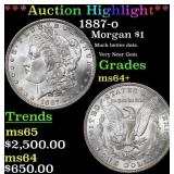 *Highlight* 1887-o Morgan Dollar $1 ms64+ SEGS (fc