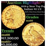 *Highlight* 1928-p Gold Indian Quarter Eagle Near