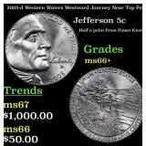 2005-d Western Waters Jefferson Nickel Westward Jo