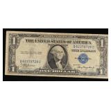 1935A $1 Blue Seal Silver Certificate Grades vf++