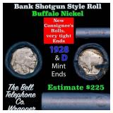 Buffalo Nickel Shotgun Roll in Old Bank Style 