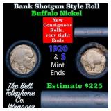 Buffalo Nickel Shotgun Roll in Old Bank Style 