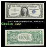 1957B $1 Blue Seal Silver Certificate Grades Choic