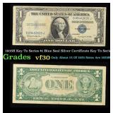 1935H $1 Blue Seal Silver Certificate Grades vf++