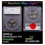 ***Auction Highlight*** 1989-p Washington Quarter