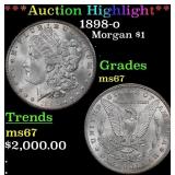 *Highlight* 1898-o Morgan Dollar $1 ms67 SEGS (fc)