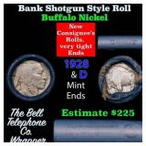 Buffalo Nickel Shotgun Roll in Old Bank Style 