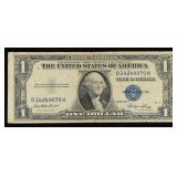 1935E $1 Blue Seal Silver Certificate Grades vf++