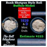 Buffalo Nickel Shotgun Roll in Old Bank Style 