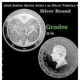 2024 Zodiac Series Aries 1 oz Silver Tokelau $5